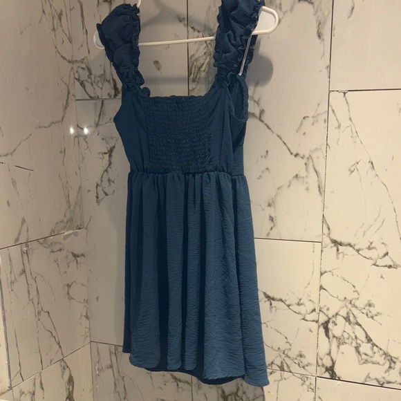 Blue Ruffled Dress - Picture 4 of 4